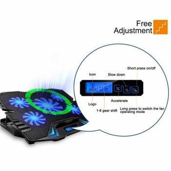 Cooling Pad Pendingin Laptop 5 Kipas LEED Terbaik Bagus dan Murah - 5 kipas/NAJU ICE FAN Cooling Pad