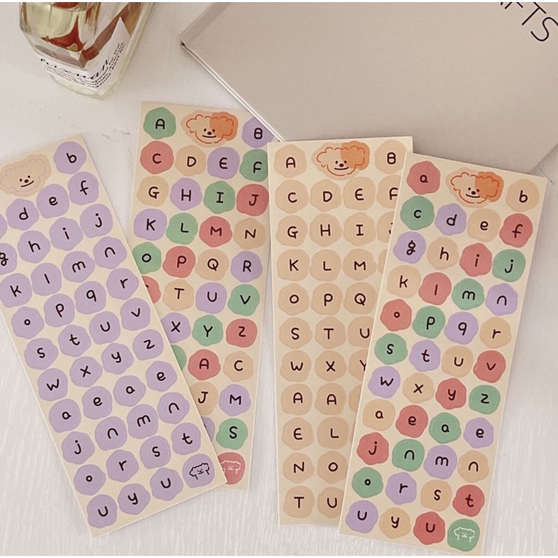 

1Pc Sticker Cute Alphabet Sticker Deco