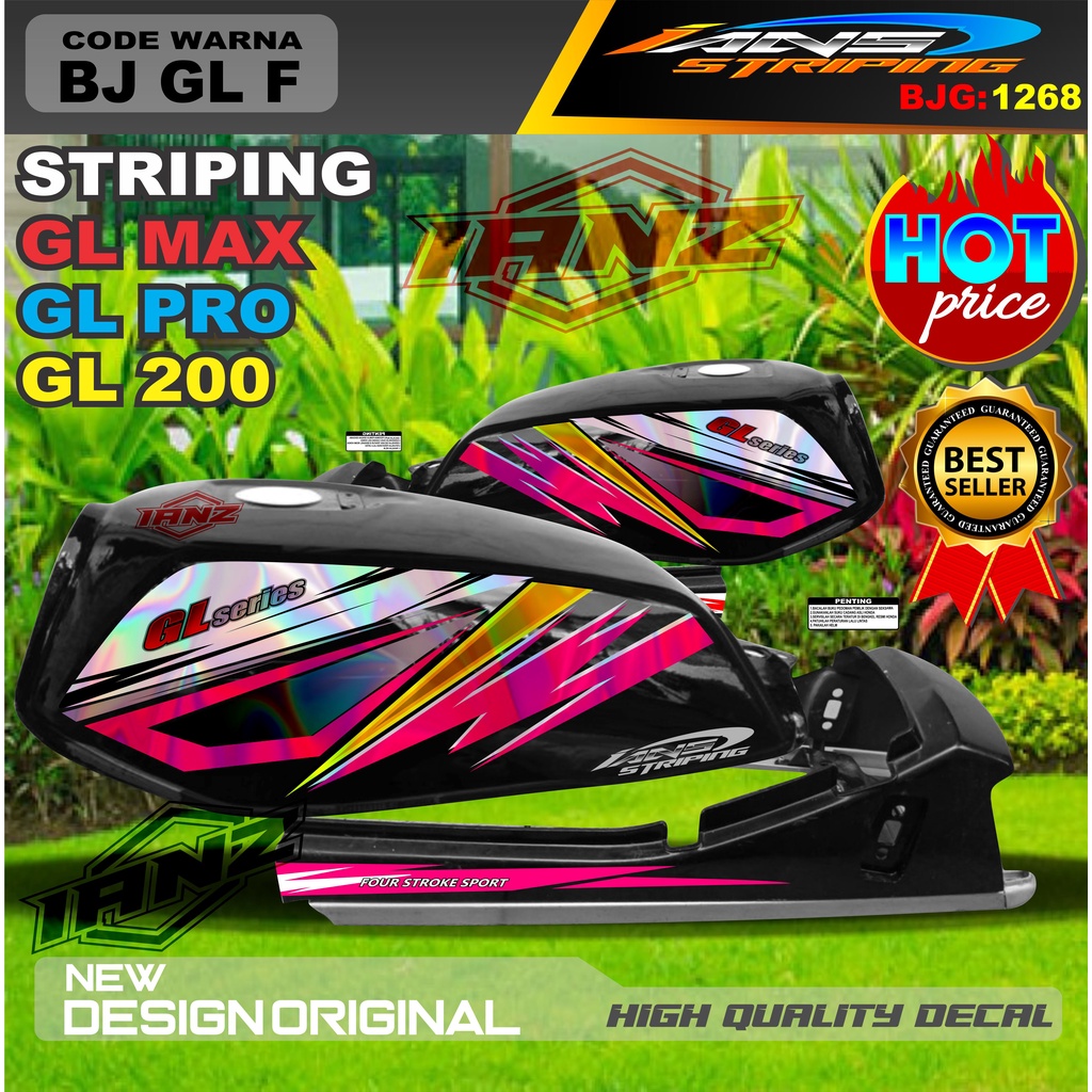 STRIPING GL MAX TERBARU VARIASI HOLOGRAM / STIKER VARIASI GL PRO TERLARIS / STRIPING GL TERBARU