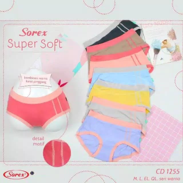 CD CELANA DALAM WANITA SOREX 1255 SUPERSOFT KARET BESAR BESTSELLER BASIC