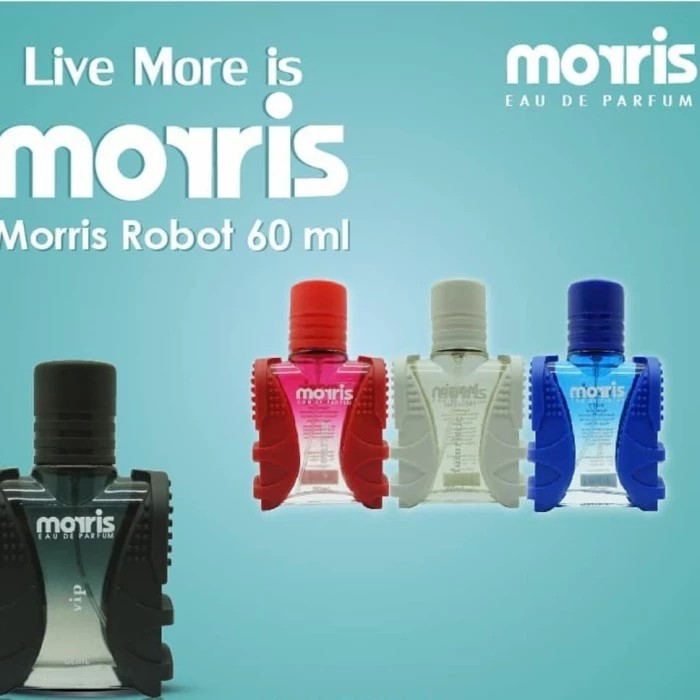 MORRIS EDP Eau de Parfum ROBOT Edition - 60ml ❤ jselectiv ❤ Parfum Minyak Wangi Robot MORRIS - ORI✔️BPOM✔️COD✔️