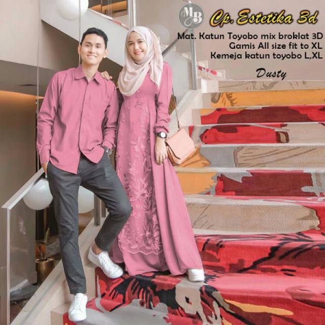 CP ESTETIKA 3D couple gamis party ori best seller