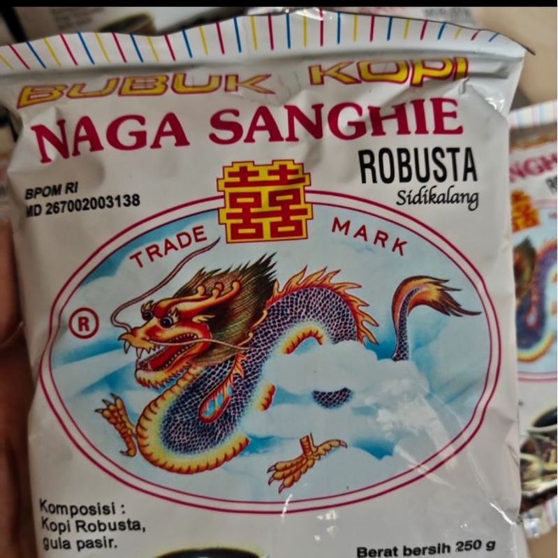 

Kopi Bubuk Robusta Naga Sanghie Sidikalang Halus / Kasar 250gr