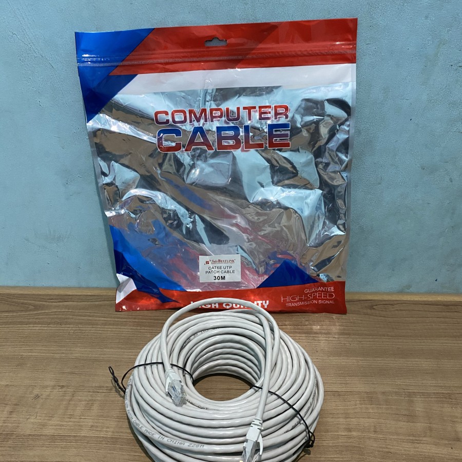 kabel LAN 30M Cat6 UTP Cable LAN 30 Meter Cat 6 Bestlink High Quality