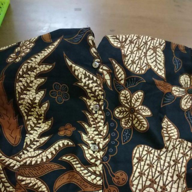 Couple Seragam Batik Blouse Dan Kemeja Kerja