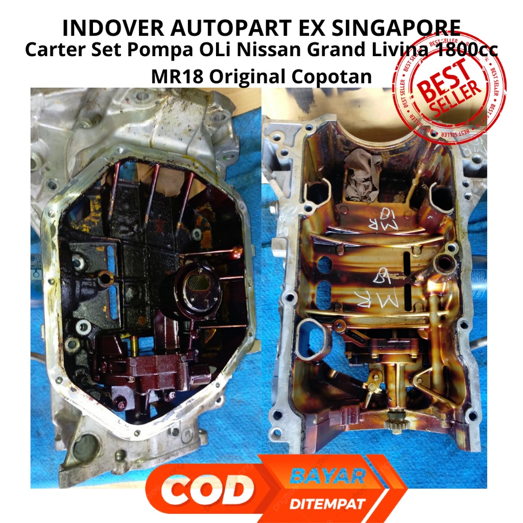 Carter Set Pompa Oli Nissan Grand Livina 1.8 cc 1800 cc Mr18 Original Copotan