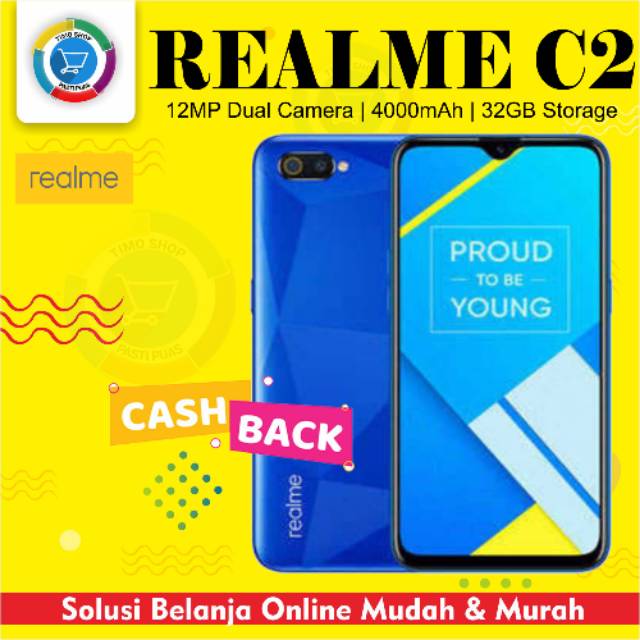 Realme C2 2/32GB & 3/32GB Garansi Resmi Indonesia Original