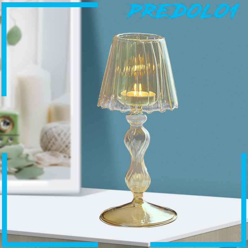 [PREDOLO1]Glass Tall Candle Holders Candles Candlesticks Decorative Candlestick