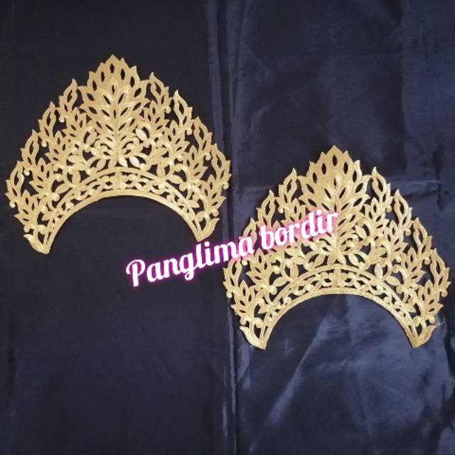 Mahkota api/siger tari/siger bordir/aksesoris tari/mahkota API