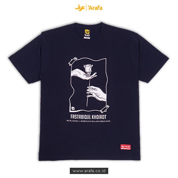 T-SHIRT ARAFA WEAR - FASTABIQUL KHOIROT NAVY