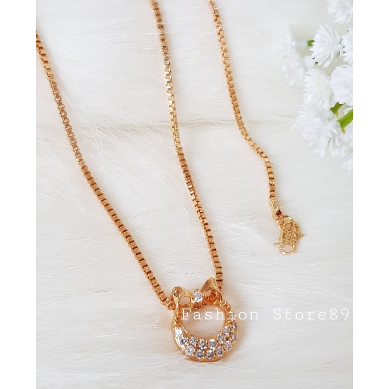 New Bestseller import kalung Fashion import unik perhiasan replica emas xuping pita cantik Dewasa