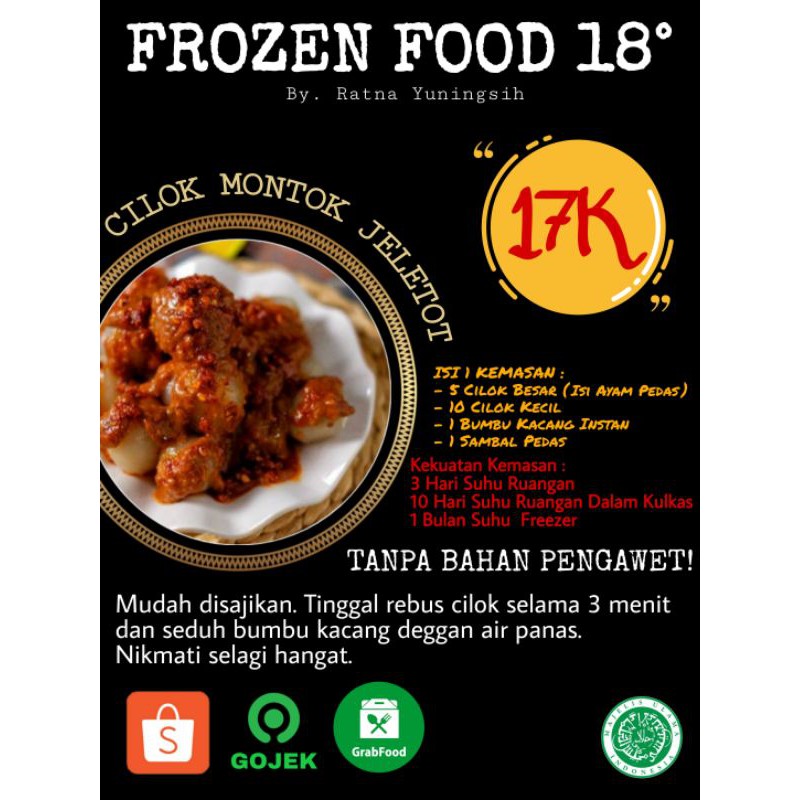 

FROZEN FOOD CILOK BUMBU KACANGAN