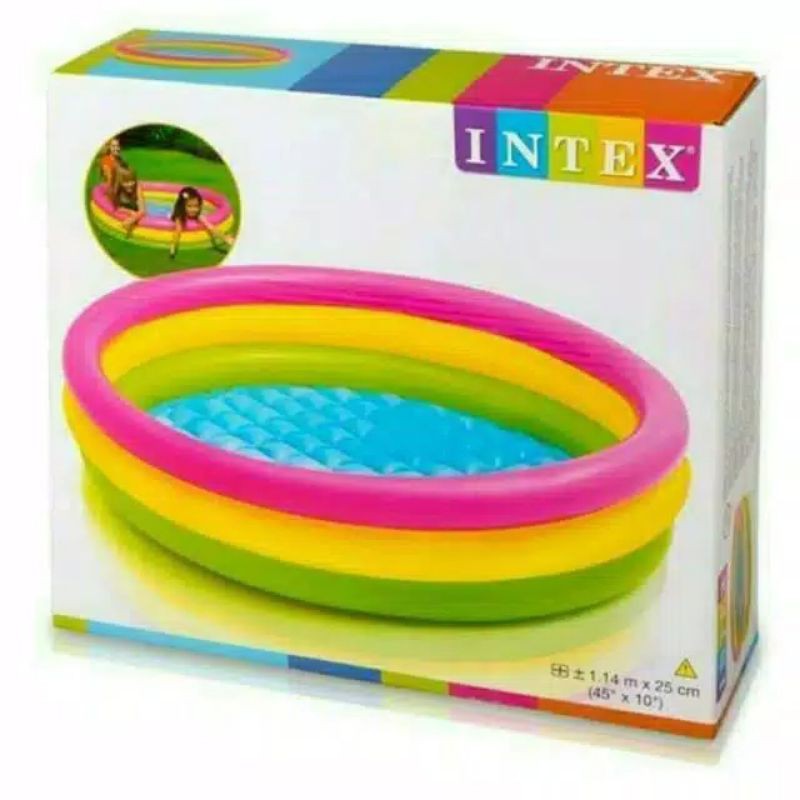 Kolam renang anak bayi intex 114 sunset glow pool