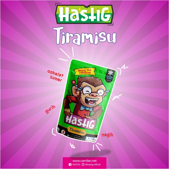 

Hastig Frozen Snack varian rasa Tiramisu