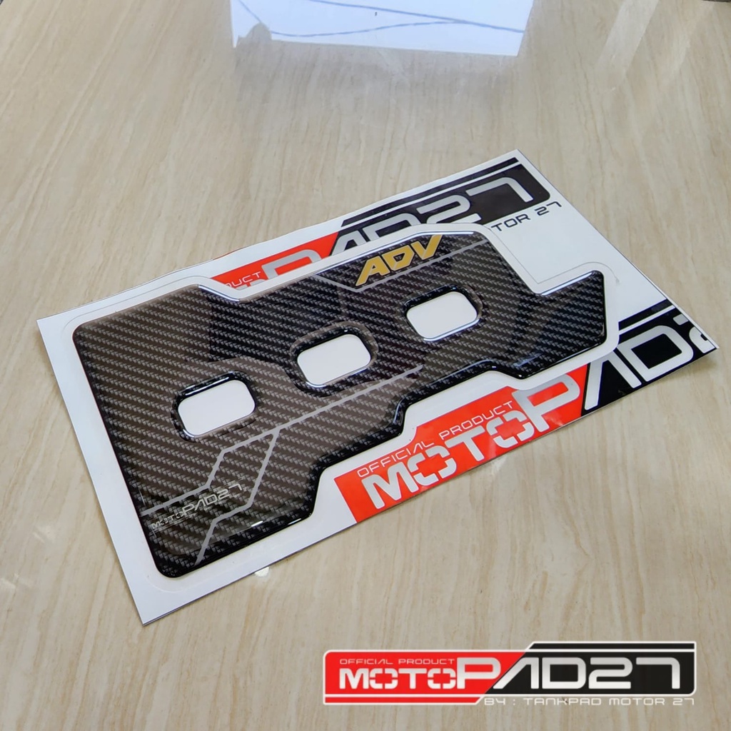 stiker cover knalpot honda ADV 160 carbon resin premium