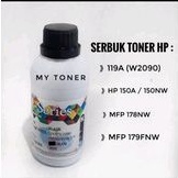 Serbuk Toner Compatible Printer 119a 150a 150nw MFP 178nw 279fnw w2090a black w2090a 65gram