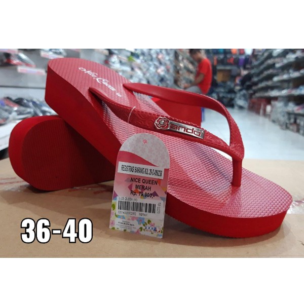 SANDAL WANITA / SANDAL JEPIT HIGH - ANDO NICE QUEEN