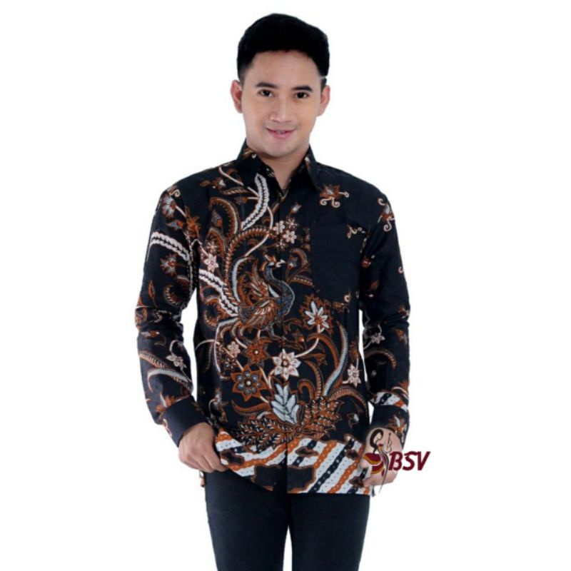 JAYANEGARA batik pria lengan panjang Non Furing Bahan Katun Sragenan by Kanaya