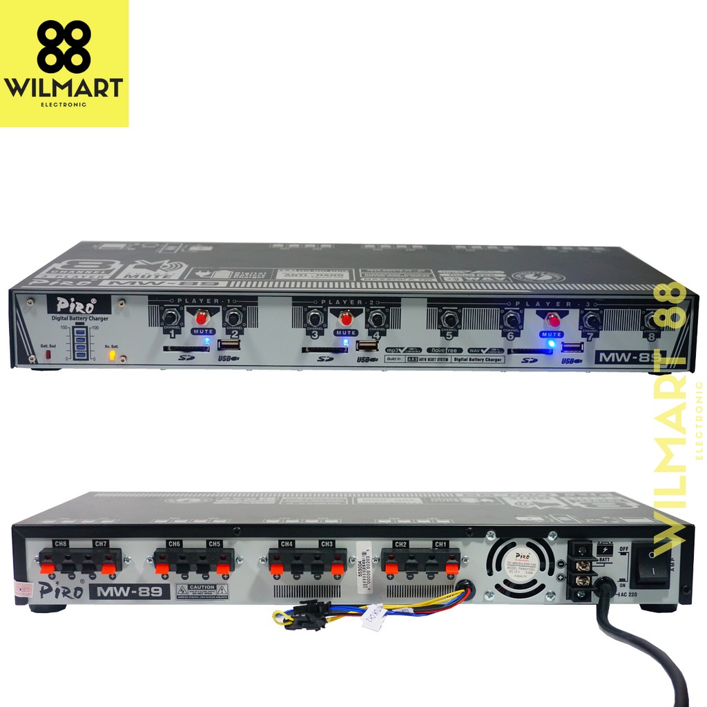 Ampli Walet Piro MW 89 | Amplifier Walet Piro mw - 89 | SNI | MP3 | Anti Petir / Internal Memory