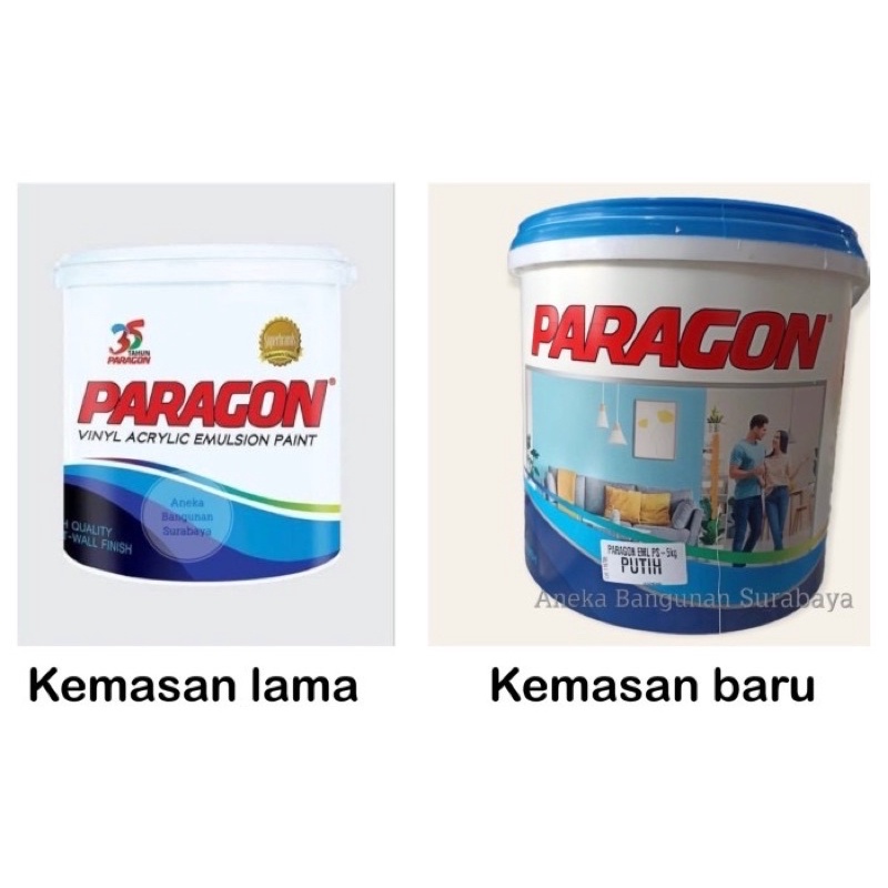 Cat Tembok Paragon Putih 20kg Pail Cat Interior Plafond Dinding