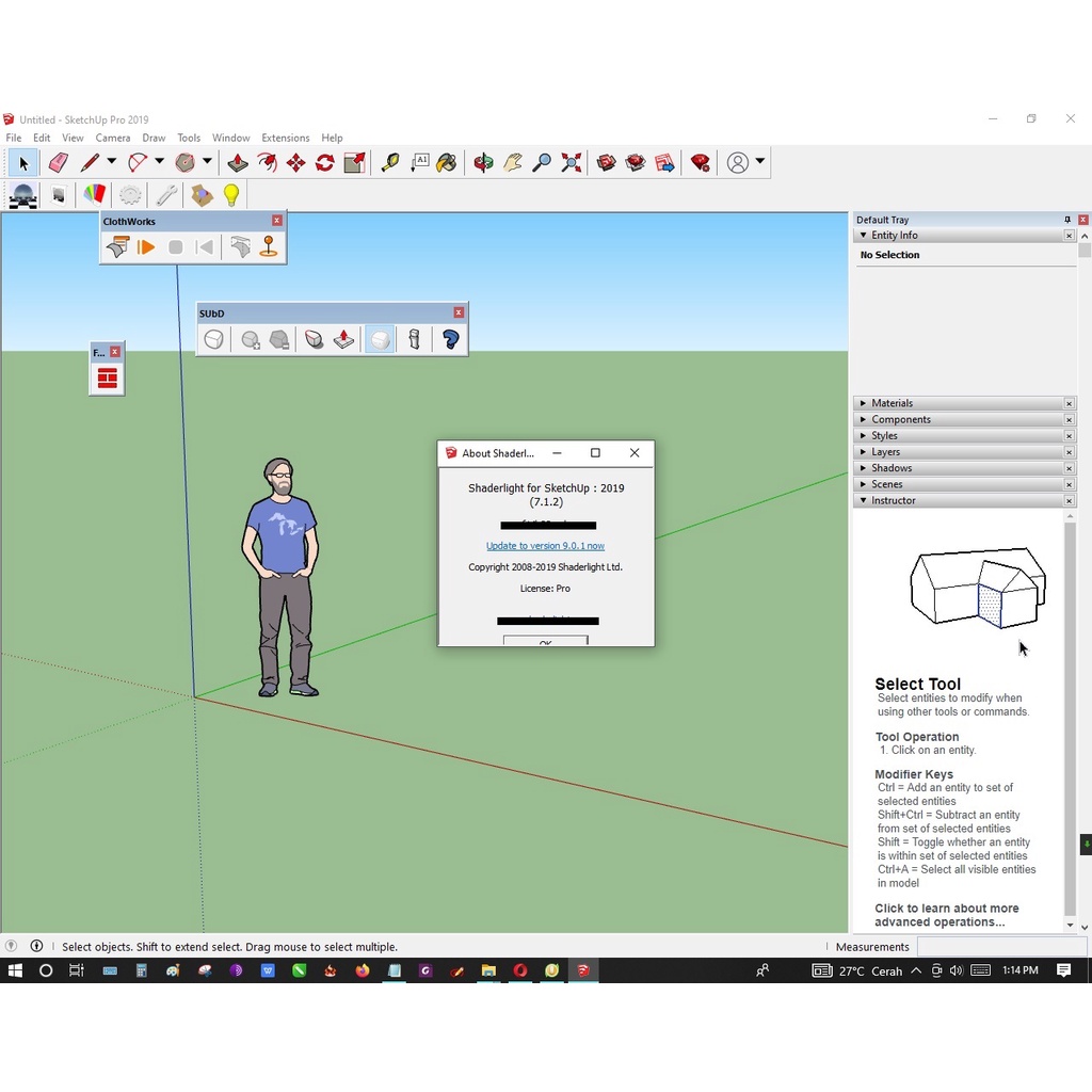 Shaderlight Pro Plugins Render untuk Sketchup 2019