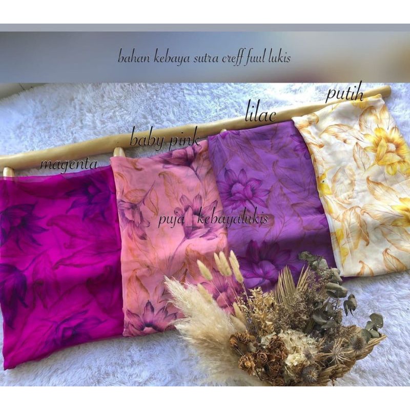 Kain Kebaya Sutra Full Lukis