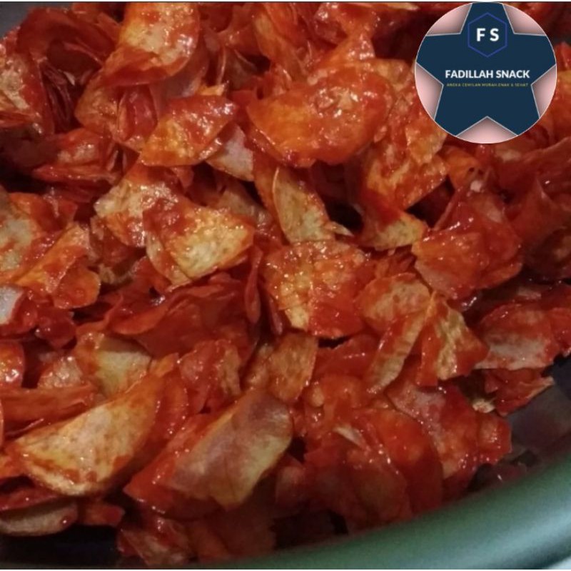 

Keripik Singkong Balado pedas manis Bumbu Basah 250 gr - Fadillah Snack