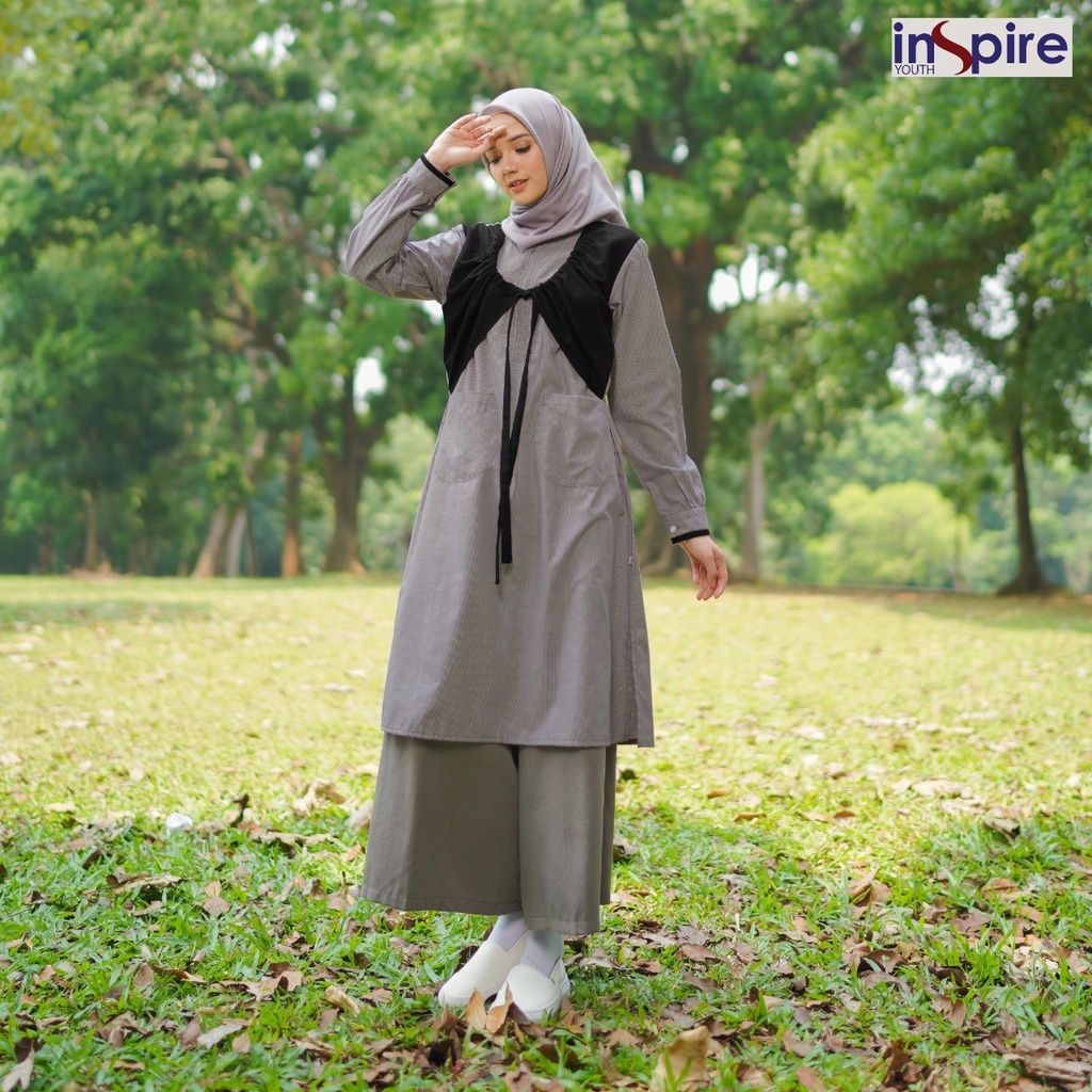 Inspire ITU 54 Atasan Tunik Bahan Kenzie Mix Toyobo Tunik Wanita Muslimah Baju Remaja Casual OOTD