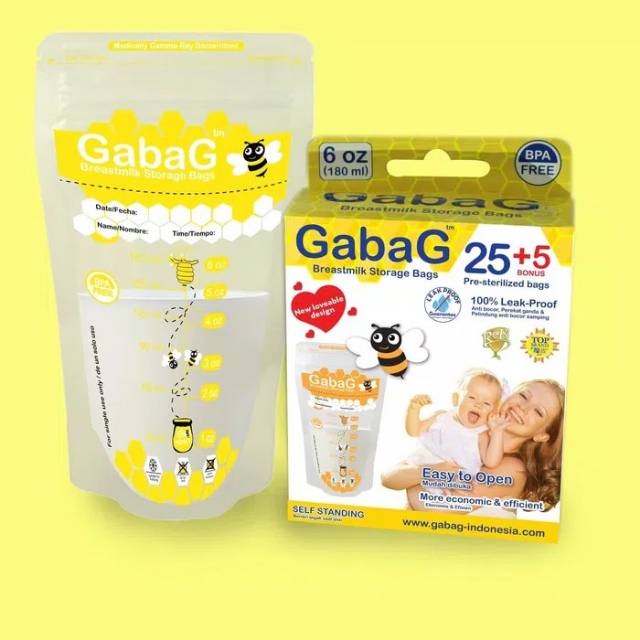 MyGabag - Gabag Milk Storage Bag 180Ml - isi 25 plus25