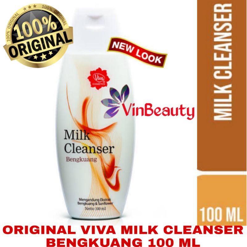 ORIGINAL VIVA MILK CLEANSER BENGKUANG 100 ML / SUSU PEMBERSIH VIVA BENGKOANG 100 ML