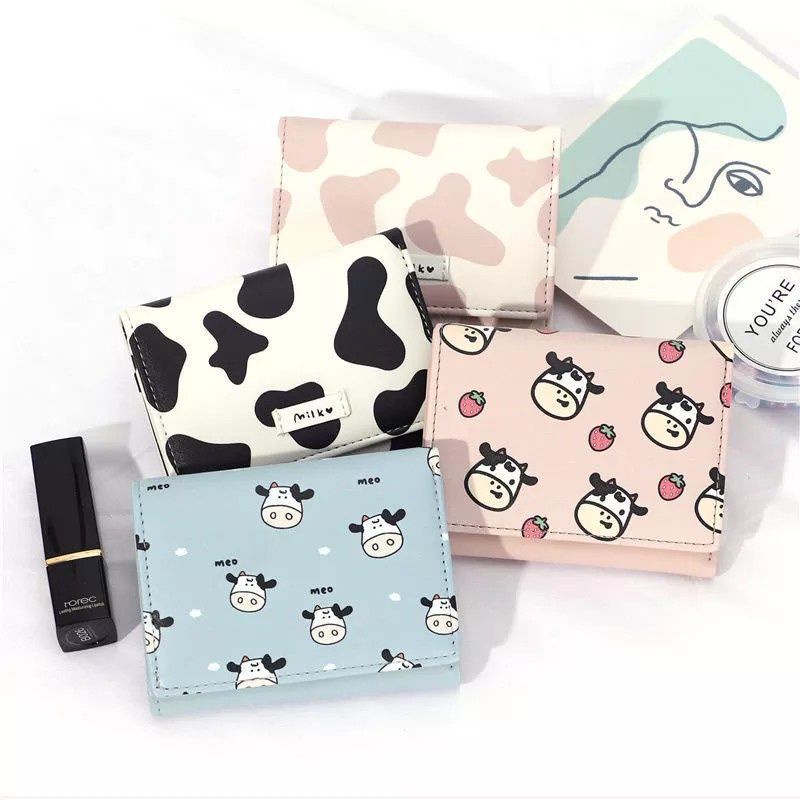 DOMPET WANITA KECIL MOTIF LUCU DOMPET WANITA LIPAT MURAH WALLET KOREAN FASHION