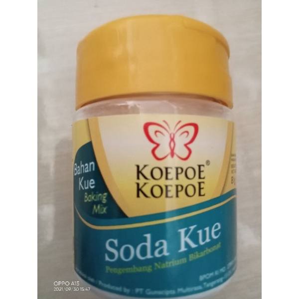 

Baking soda/soda kue/pengembang kue koepoe-koepoe