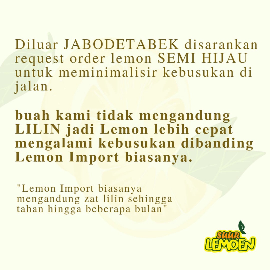 250 Gram Jeruk Lemon California Super