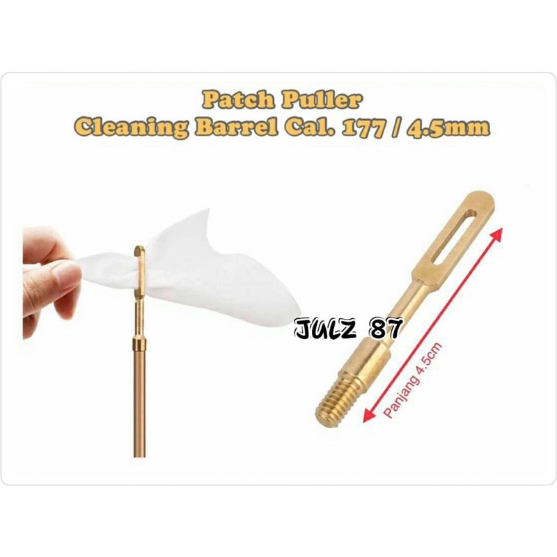 Tambahan Sikat Laras 4.5mm - Tempat tisu pembersih laras, patch puller
