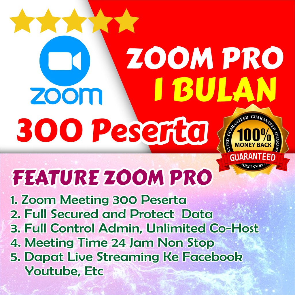 Zoom Pro Meeting Upgrade Zoom 300 Peserta 1 Bulan Perpanjang Bayar Lisensi Zoom Bisnis Legal Indonesia