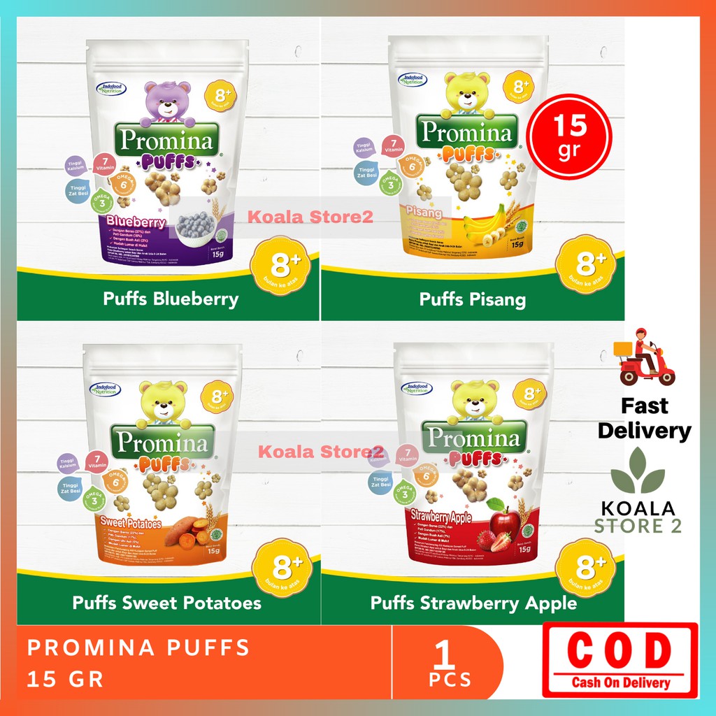 Promina Puff Snack Bayi 8 Bulan Puffs Camilan Bayi Jajajan Anak Bergizi Snack Bayi Rasa Buah Shopee Indonesia