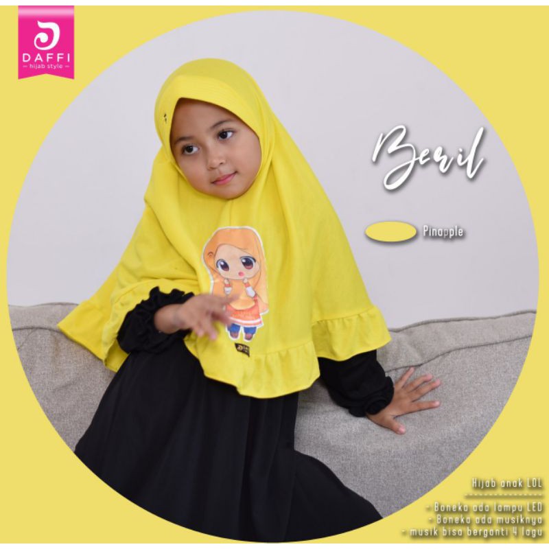 Hijab anak Beril by daffi hijab