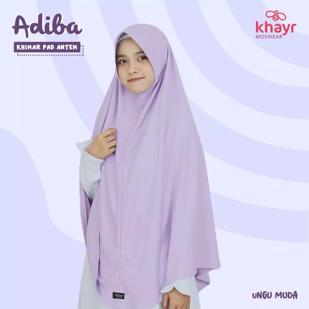 Khayr Moswear Adiba Series Size XL Kerudung Jilbab Instan Hijab Polos Bergo Bandung