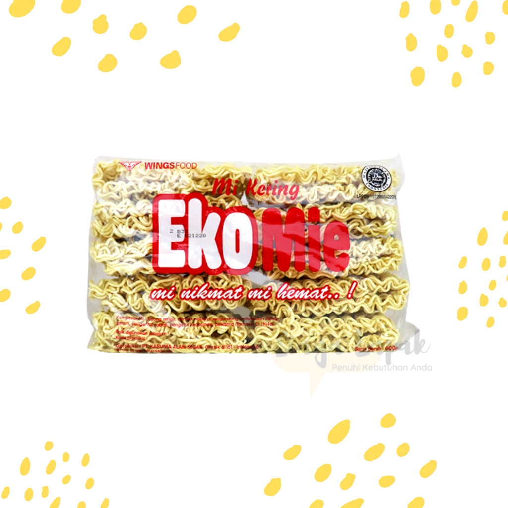 Mie Kering Ekomie isi 10 pc 600 gr