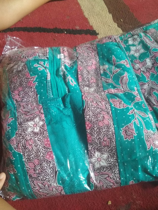 Sarimbit Couple Batik Keluarga/family Gamis Muslim Krisdayanti (kd) Dsr Warna Toska