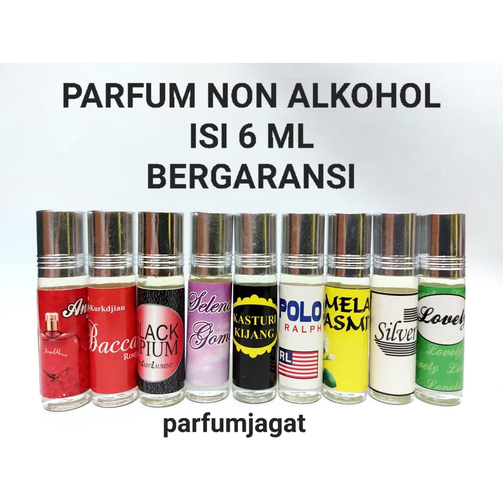 (6 ML) PARFUM BIBIT ROLL ON NON ALKOHOL MODEL ALREHAB 6 ML. KUALITAS TERBAIK HARGA TERMURAH. AROMA BANYAK PILIHAN.