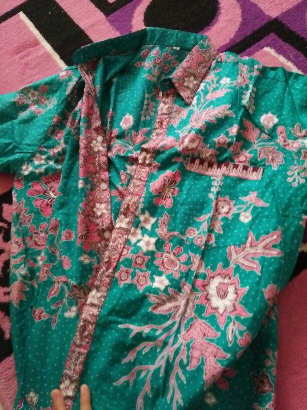 Sarimbit Couple Batik Keluarga/family Gamis Muslim Krisdayanti (kd) Dsr Warna Toska