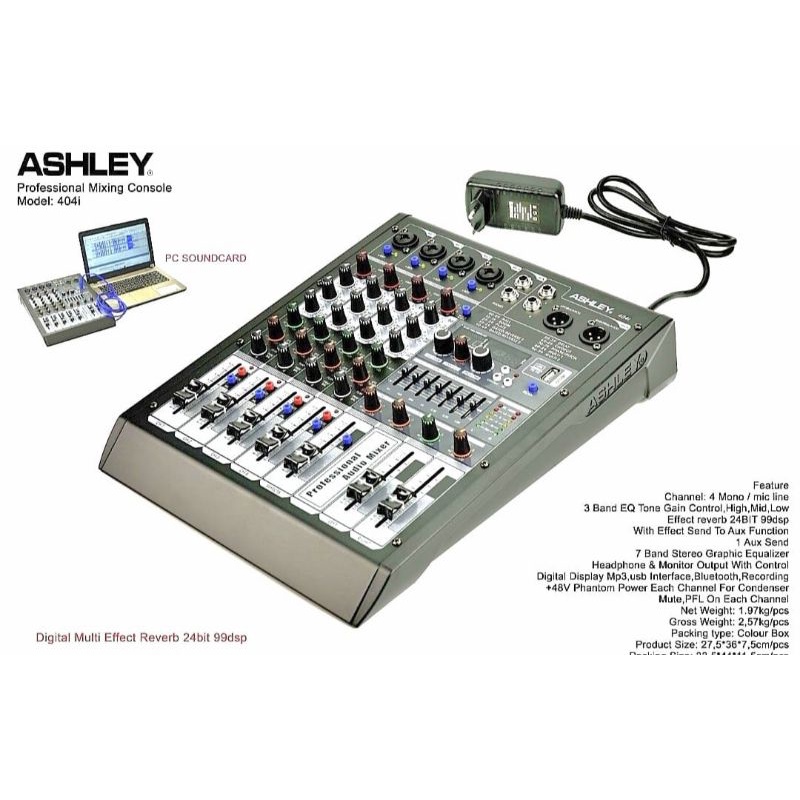 Mixer ASHLEY 404i Ashley 404 i Mixer 4channel