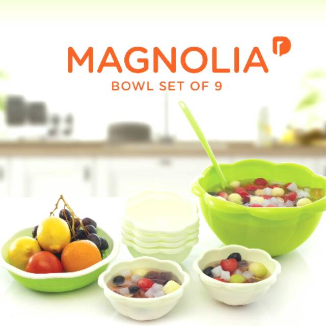 Mangkok Magnolia set of 9