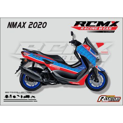 DECAL FULL NMAX 2020 LIVERY MANDALIKA RACING TEAM SAG
