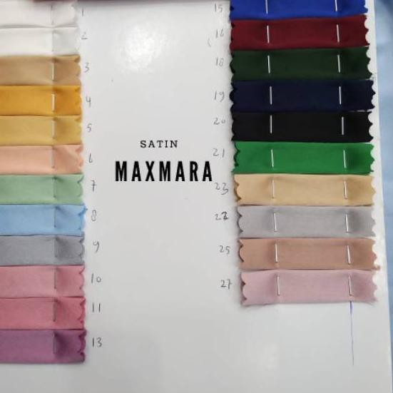 ✵ SATIN MAXMARA SILK 100% ORI/ KAIN POLOSAN ◘