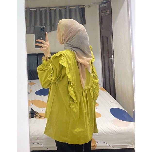 AUDY BLOUSE RAYON REMPEL WANITA