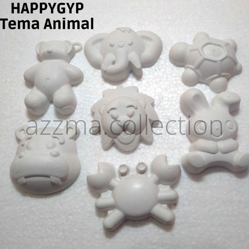 TERMURAH HAPPYGYP PAINTING PATUNG LUKIS GYPSUM 3D PAKET MEWARNAI PATUNG LUKIS GYPSUM