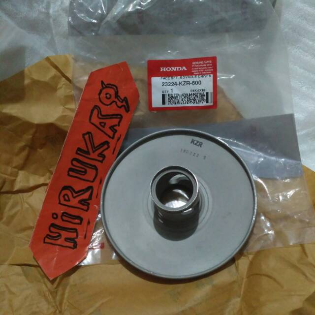 23224-KZR-600 hgp 100% AHM Face set movable driven  pulley puli poly cewek vario 125 OLD 23224KZR600