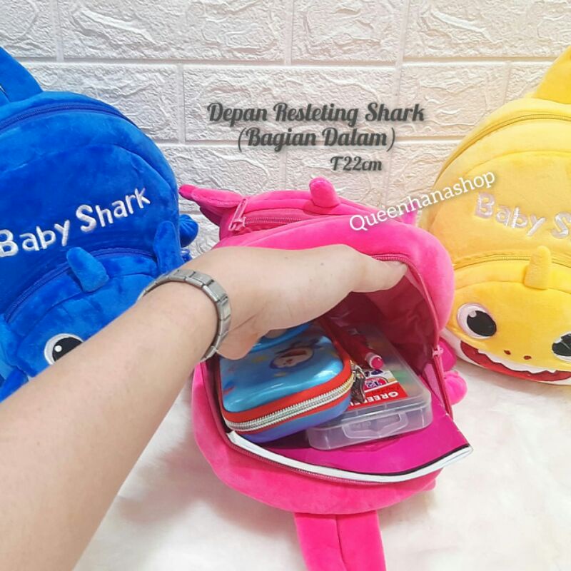 TAS RANSEL BONEKA / TAS BONEKA SHARK / BABY SHARK / BAGPACK BONEKA SHARK / TAS RANSEL ANAK